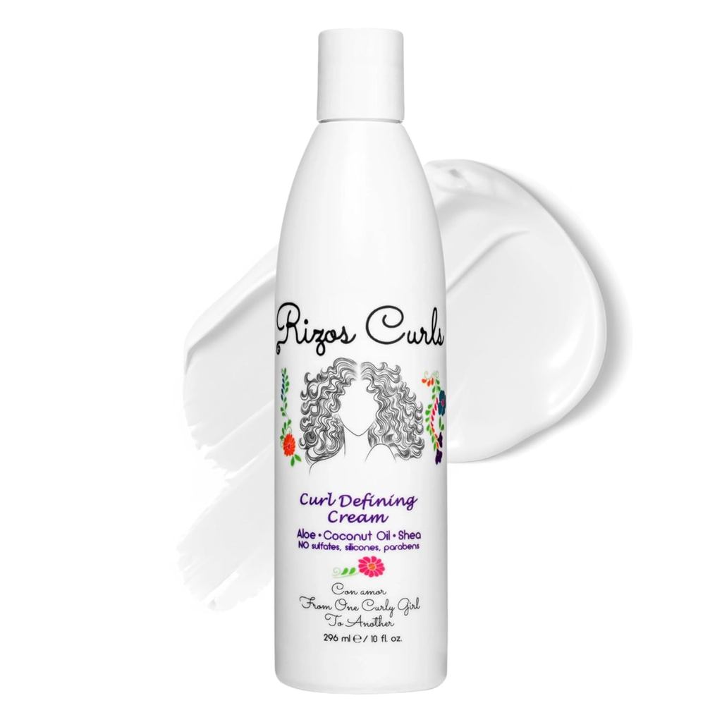 Rizos Curls Curl Dinning Cream for Wavy, Curly, Coily Hair – Frizz Control, Defines, Softens, Moistu