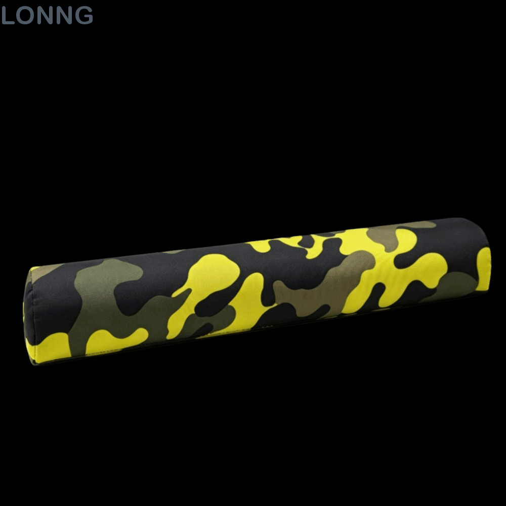 LONNG Barbell Squat Pad, พื้นผิวลื่นความหนาแน่นสูงโฟมฟิตเนส Squat Pad, สบายไหล่เบาะคอป้องกัน Shock A