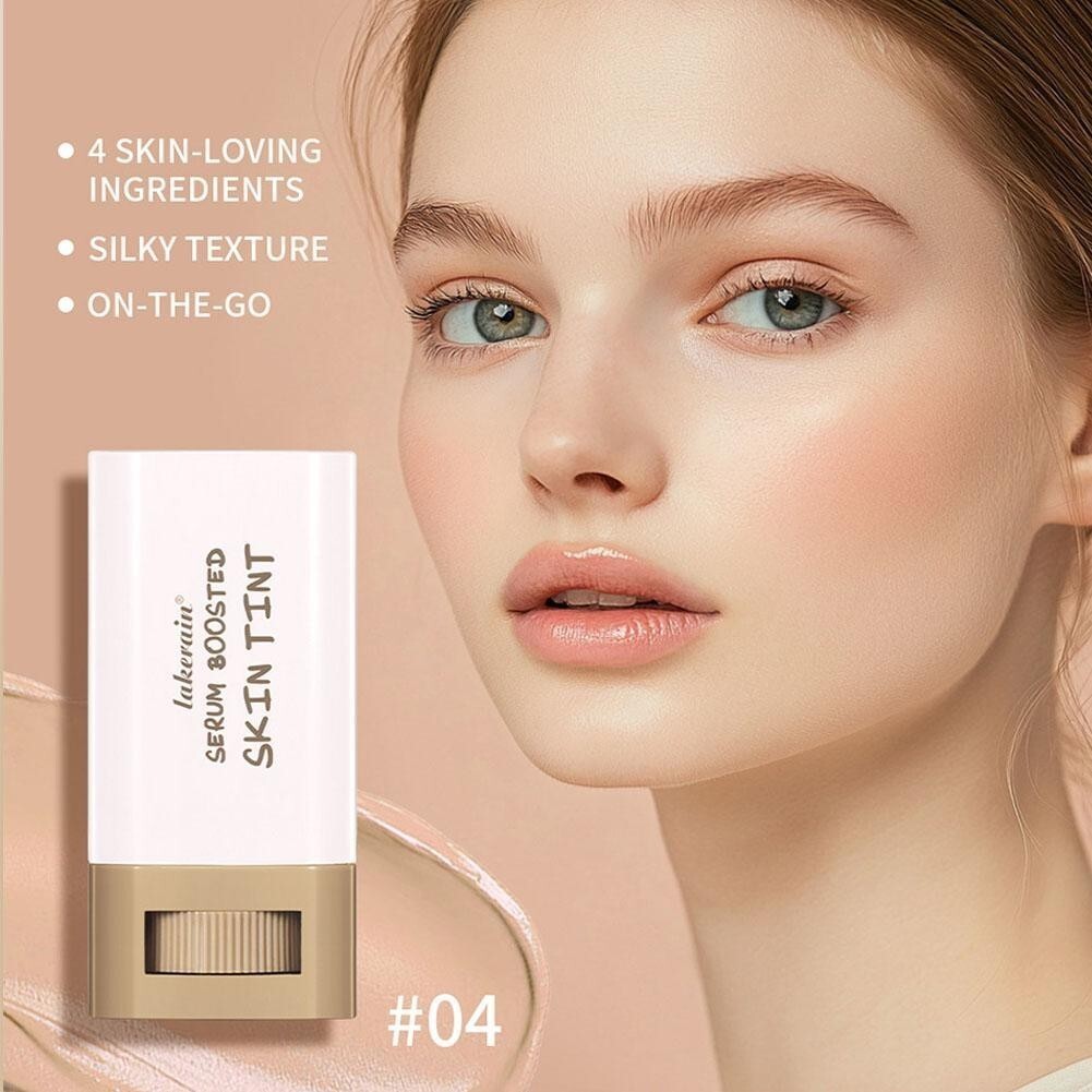 店美美美✨☆Stick Foundation Balm Boosted Skin Tint Foundation Plumper Foundation Coverage Travel R5z7