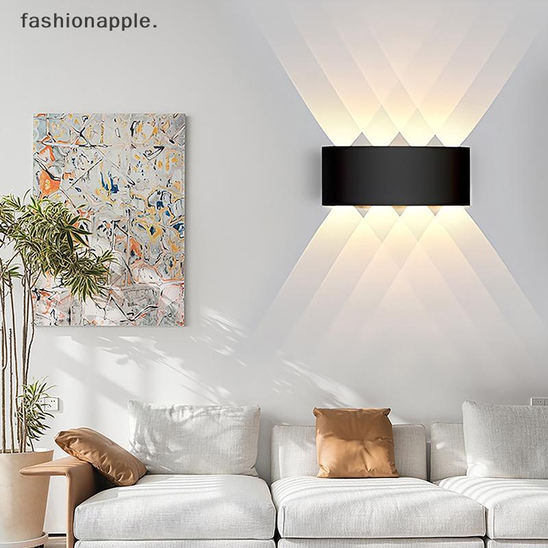 Form & Art 4W 6W 8W 10W ไฟ LED ผนังกลางแจ้งกันน้ําสวนไฟภายในผนังสําหรับห้องนอนห้องนั่งเล่นระเบียงแสง