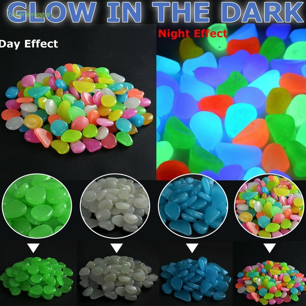 ทําให้สวนของคุณ Magical Photoluminescent Pebbles หินสําหรับตกแต่ง
