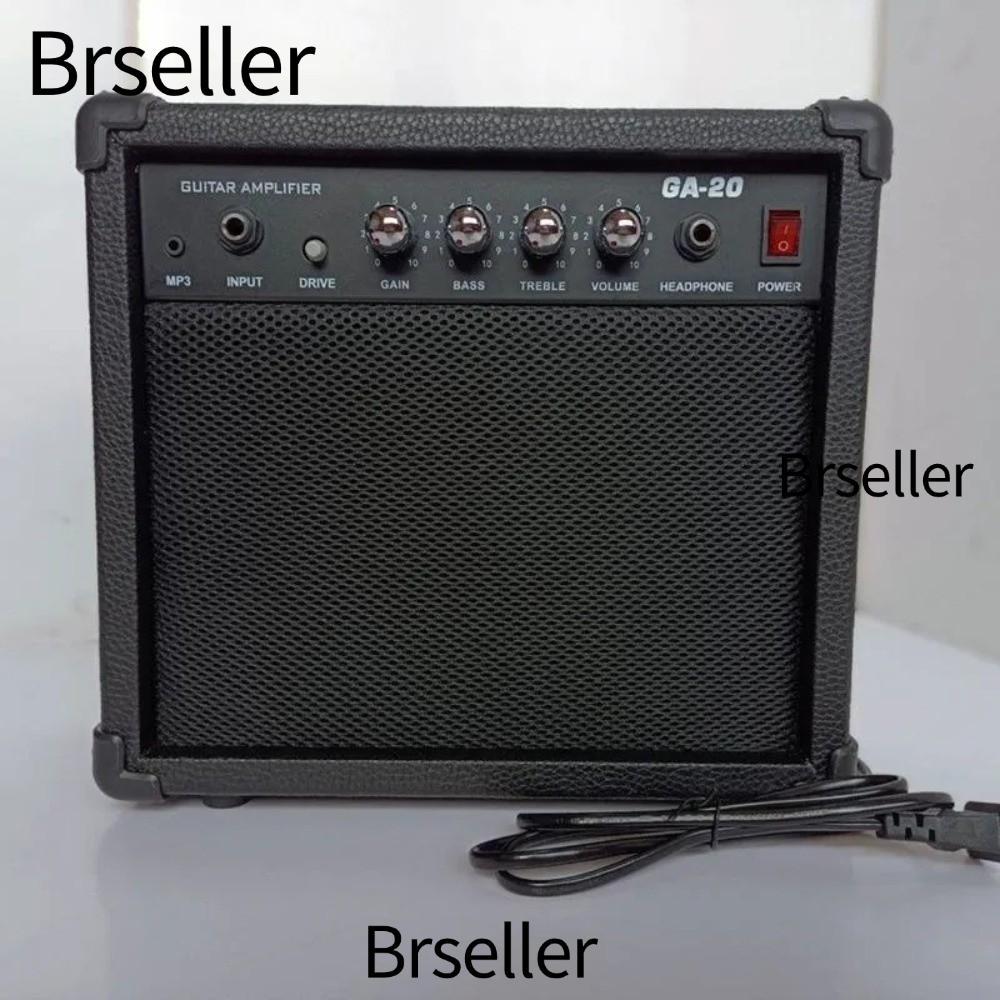 BRSELLER ลําโพงกีตาร์ไฟฟ้า, 20W Power 2 Band Equalization Guitar Combo Amplifier, พลาสติกทนทาน MP3 I