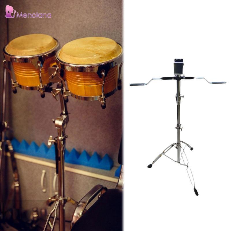 [Menolana] Bongos Drum Stand Drum Base Drum Bracket สําหรับ Drum Set Players เครื่องเพอร์คัชชัน