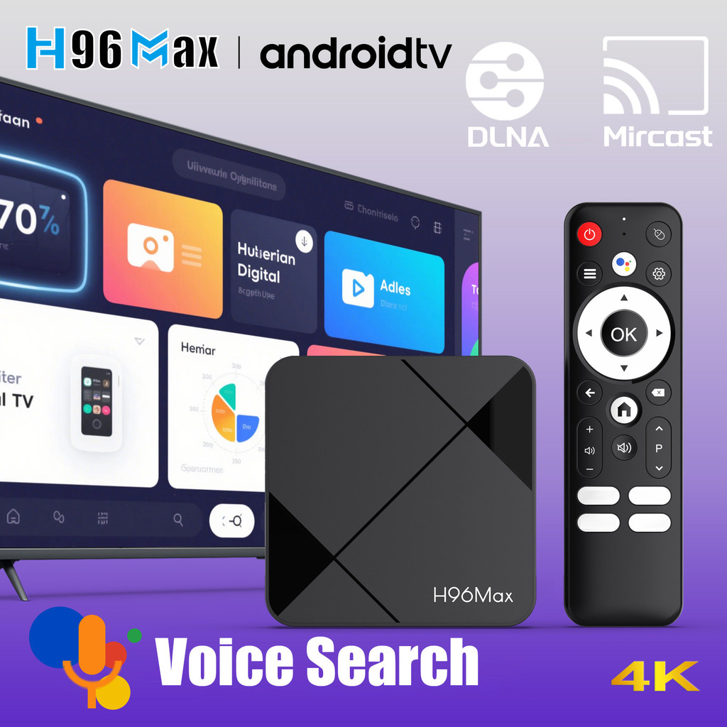 H96Max RK3518 ชุดกล่องด้านบน RK3518 2G/8G 4k HD Box wifi6 Android 14 ทีวี