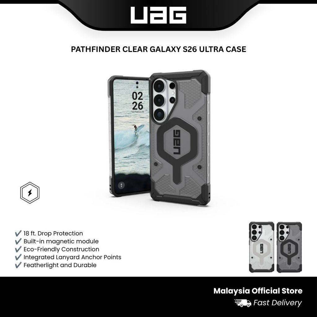 UAG Pathfinder Clear พร้อมเคสแม่เหล็กสําหรับ Samsung Galaxy S26 Ultra