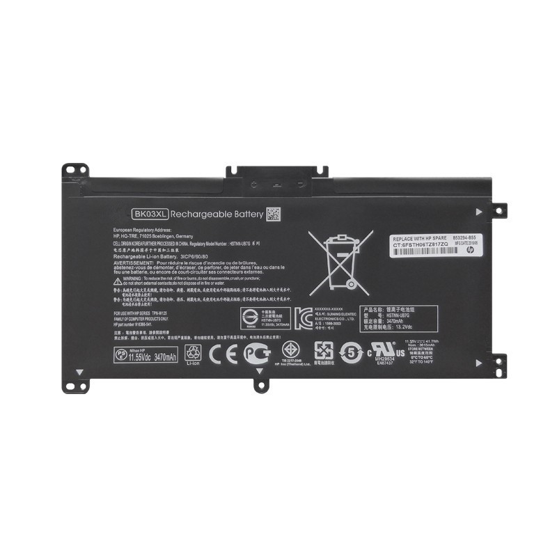 แบตเตอรี่โน้ตบุ๊ก HP PAVILION X360 14-BA102TU TPN-W125 BK03XL