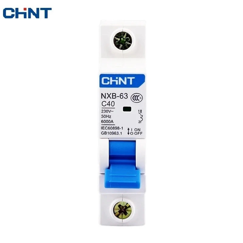FZ CHNT CHINT NXB-63 1P AC 230/400V Miniature Circuit Breaker C 6 10 16 20 25 32 40 63A Overload Pro