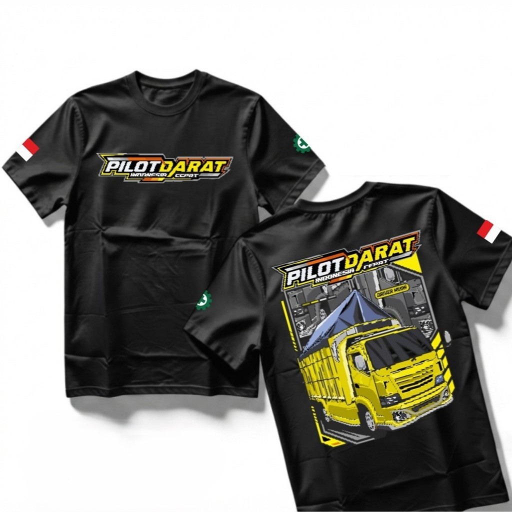 เสื้อยืดแขนสั้น Unisex Driver Pilot Daart Original Cotton Combed 24s v8