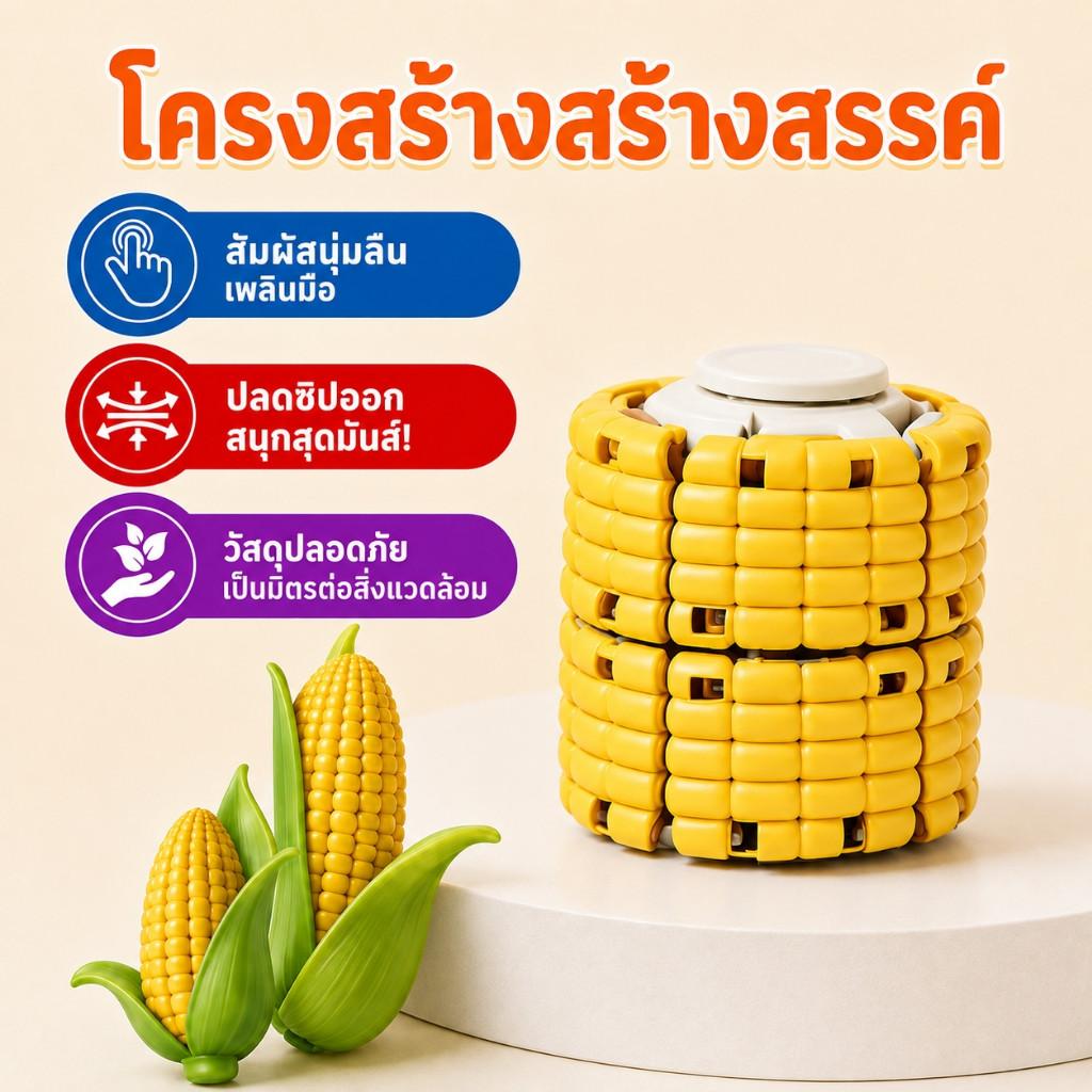 ของเล่นคลายเครียด สตรอว์เบอร์รีฟิดเจ็ตสปินเนอร์ EDC รูปทรงผลไม้ของเล่นลดเครียด 3D ลูกบอลกดหมุน