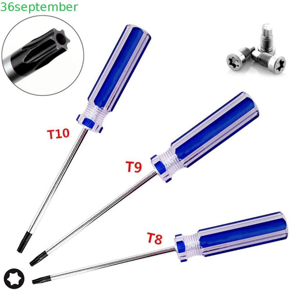 SEPTEMBER ไขควงแม่เหล็ก Tamper Proof DIY Torx ไขควง T8 T9 T10 เครื่องมือซ่อมแซมความปลอดภัย