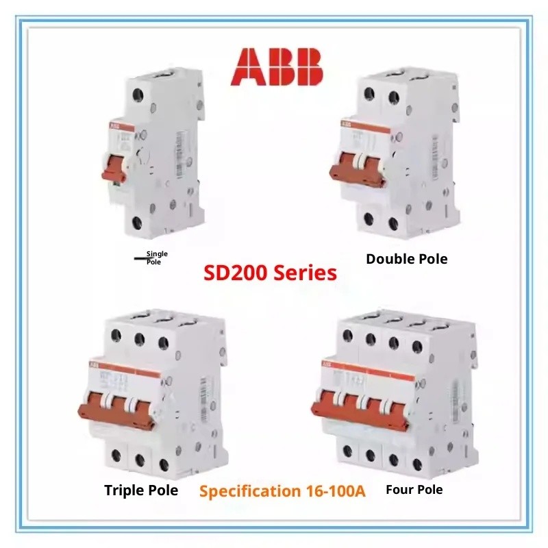 O4FY ABB Disconnector AC Magnetic Blow Circuit Breaker SD200 Series SD201 SD202 SD203 SD204 1P 2P 3P