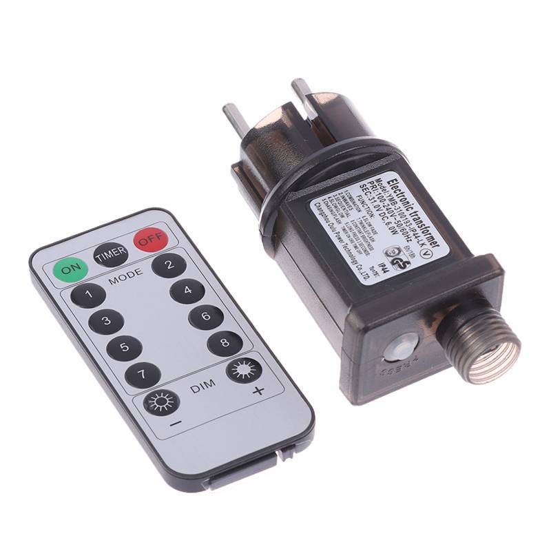 EU Plug 220V ถึง 31VDC 6W LED Lamp Driver Adapter พร้อมรีโมท, IP44 กันน้ํา