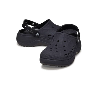 CROCS รองเท้าลำลองผู้หญิง BAYA PLATFORM GLITTER CLOG รุ่น 208459001 - BLACK