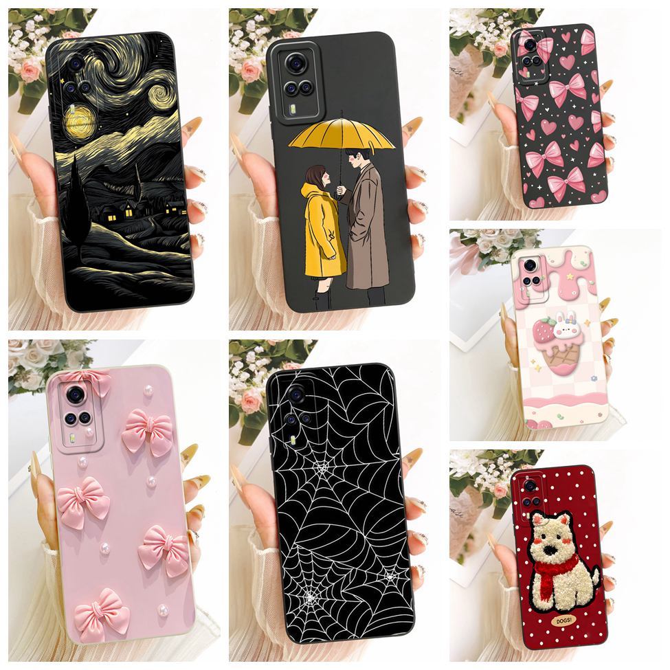 สําหรับ Vivo Y51 V2030 กรณี Y51A V2031 น่ารักแฟชั่นหรูหรารักตลกทาสีเคสโทรศัพท์สําหรับ Vivo Y51A