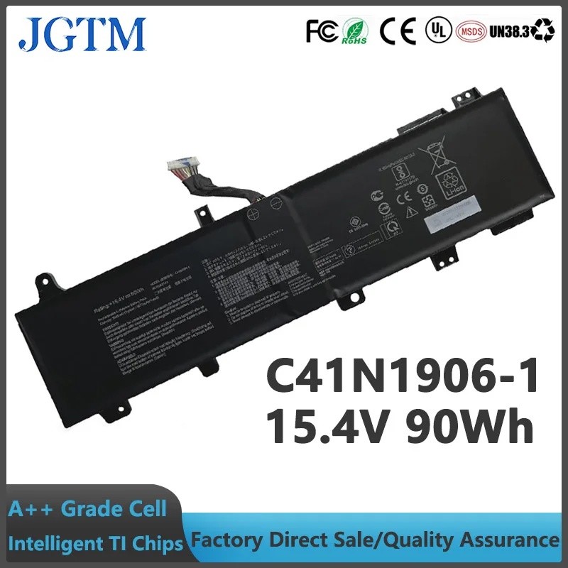 C41N1906-1 15.4V 90Whแบตเตอรี่แล็ปท็อปเข้ากันได้กับASUS TUF Gaming A15 FA506 FA506II FA506QR 2021 F1
