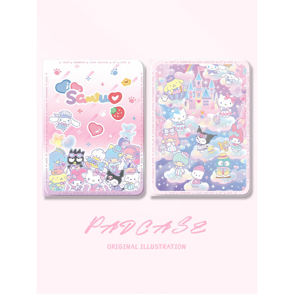แท็บเล็ตป้องกันกรณีเหมาะสําหรับ matepad11 แท็บเล็ตป้องกันกรณี 115sx9pro กรณี m6 สีชมพู Mi air12 นิ้ว