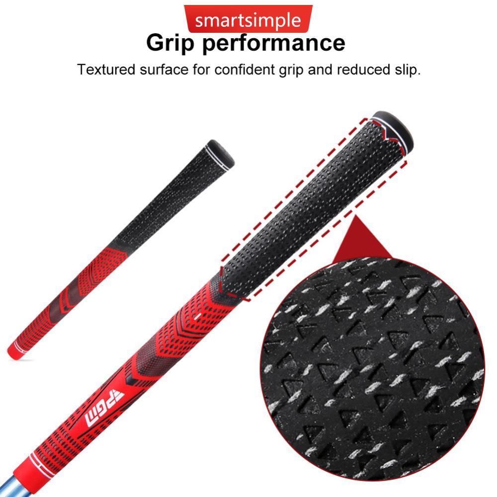 SMARTSIMPLE 1PC Universal Golf Club Handle ครึ่งด้ายฝ้ายยาง Anti-Slip Shock-Resistant เปลี่ยน Handle