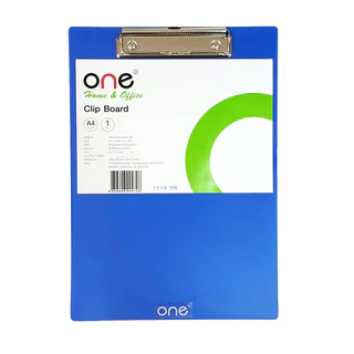 ONE คลิปบอร์ดพลาสติก A4 คละสี ONE
