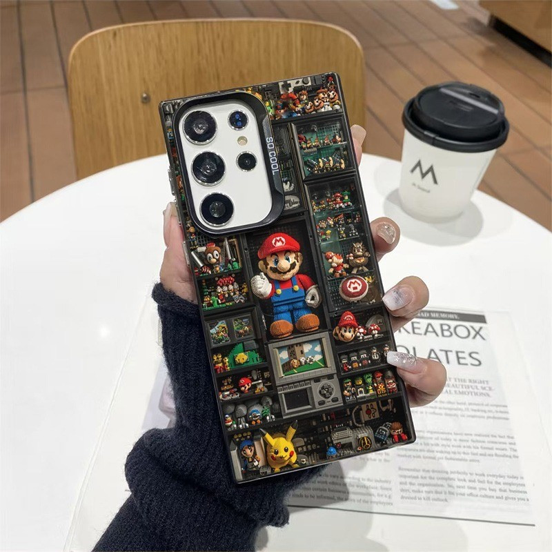 ตู้โชว์อาคารบล็อกเคสโทรศัพท์เข้ากันได้กับSamsung A05S, A15, A25, A35, A55, S22ULTRA, S23FE, S24ULTRA