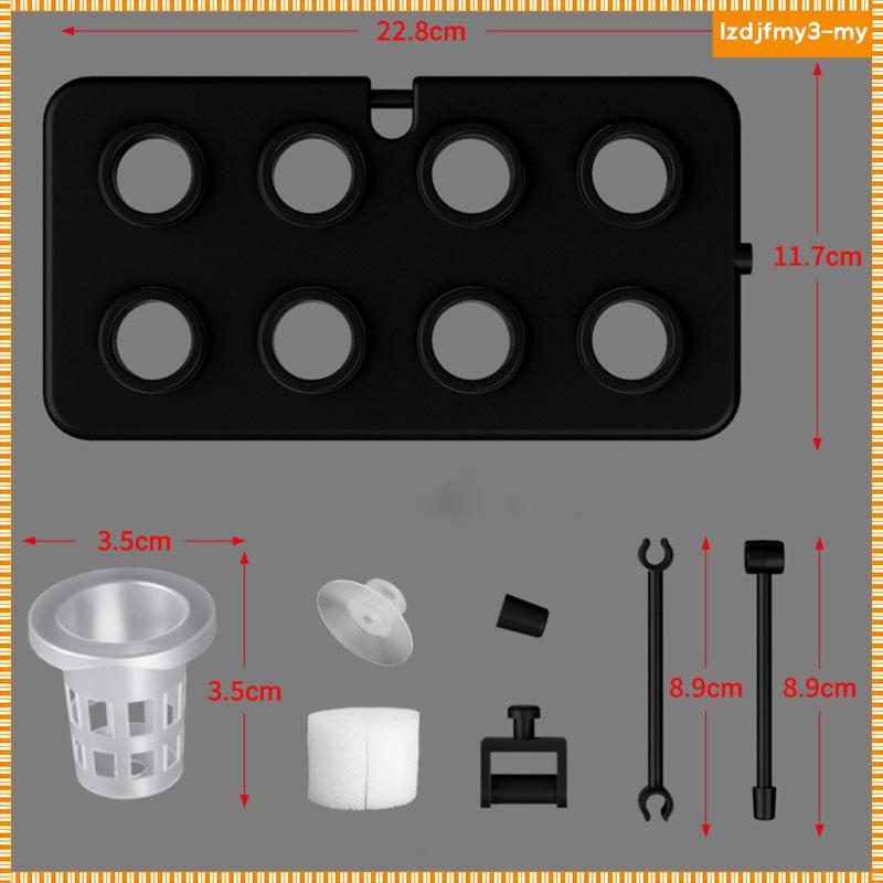 [LzdjfmyebMY] 2-6pack Aquarium Hydroponic Floating Plant Holder Multifunctional Aquatic Plant