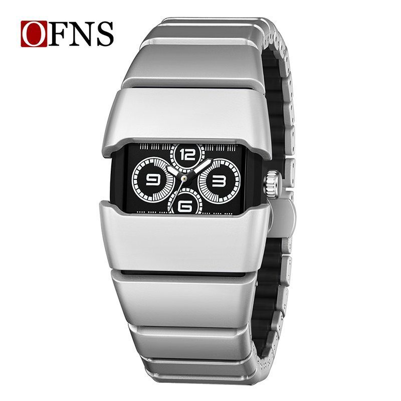 SANDA 9503 Retro Luminous กันน้ํา Punk สไตล์ผู้ชายนาฬิกาควอตซ์