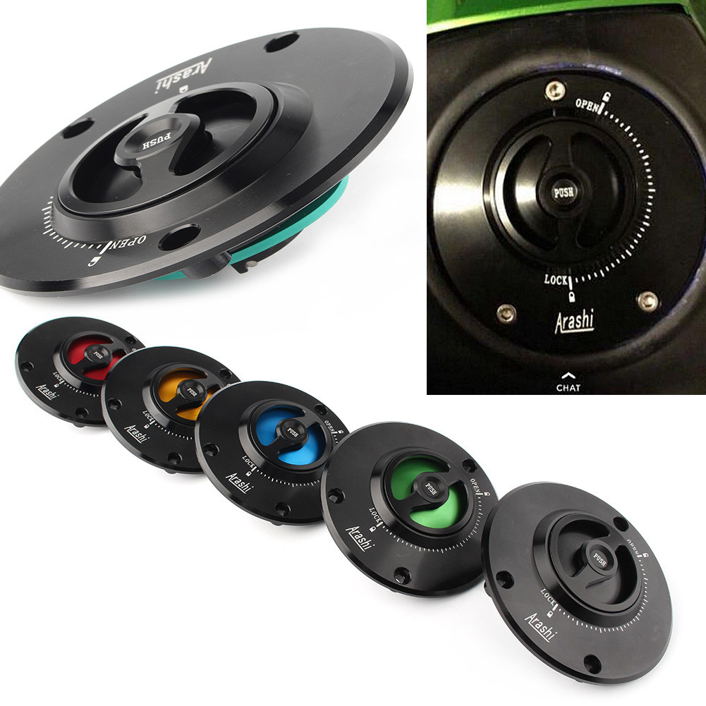 รถจักรยานยนต์ Keyless ฝาครอบการใช้แก๊สถังสําหรับ Kawasaki ER6F ER6N ER-6F ER-6N GTR1400 Ninja ZX-6R 
