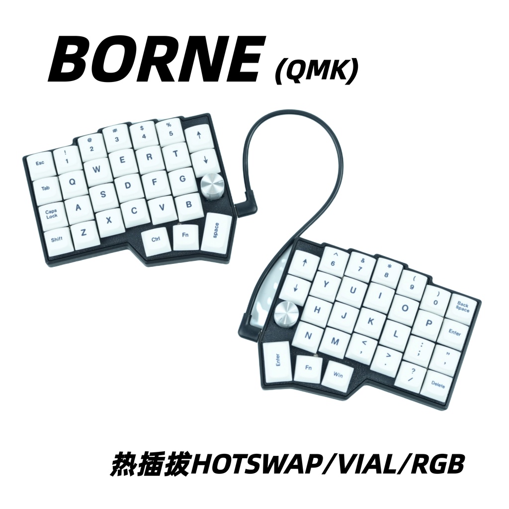แยก จุดสินค้า corne SW35สองมือแยก qmk แยก Hot-swappable rgbvial ซ้ายและขวามือชุดแป้นพิมพ์ custom spl