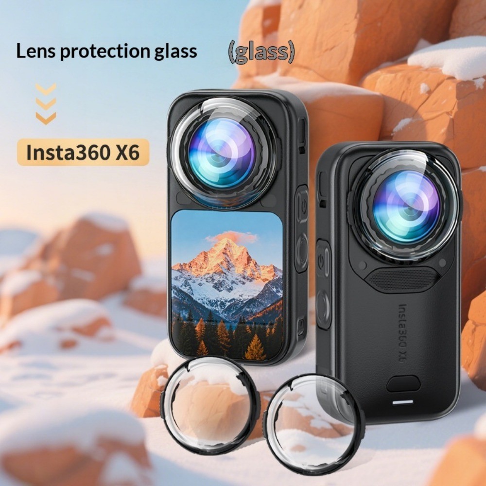 Ista360 X6 เลนส์ป้องกันสําหรับ Ista360 X6 ฝาครอบป้องกันแก้วสําหรับ Ista360 X6 อุปกรณ์เสริมสําหรับ Is