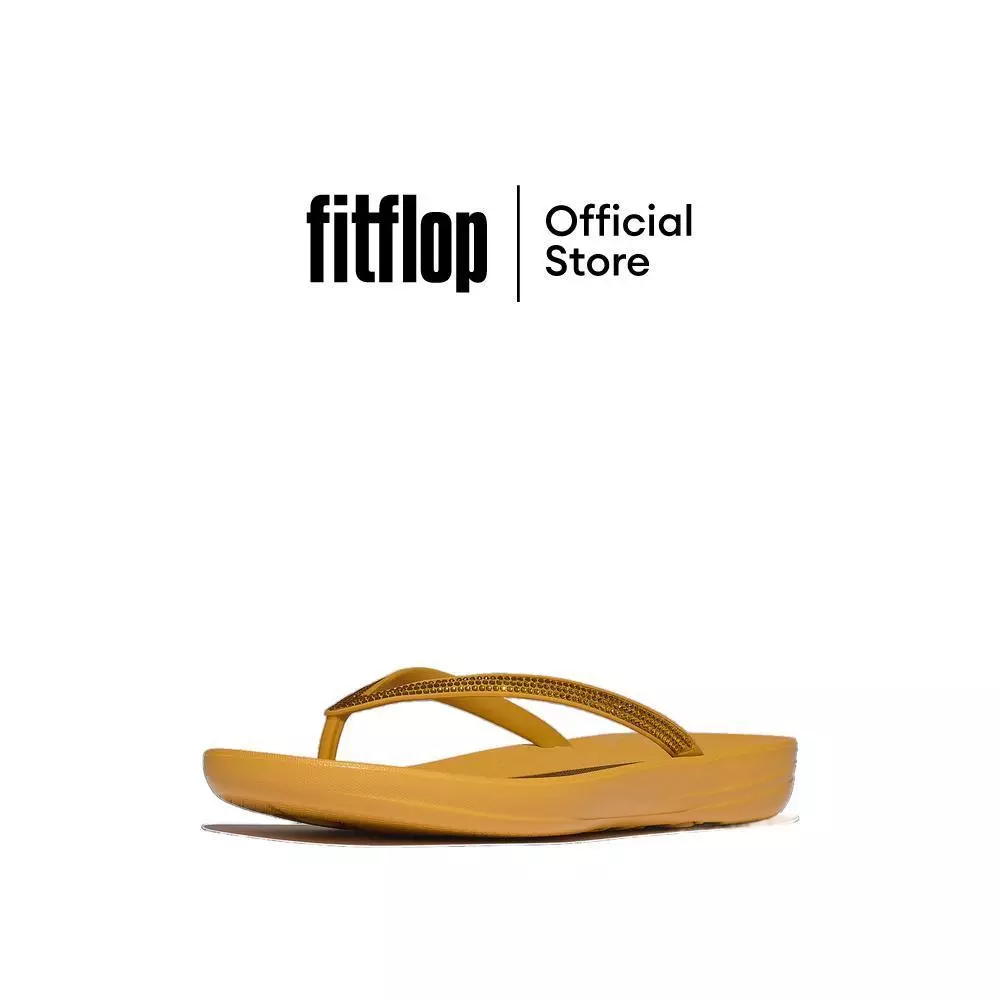 FITFLOP IQUSHION SPARKLE รองเท้าแตะผู้หญิง รุ่น R08-D65 สี YELLOW