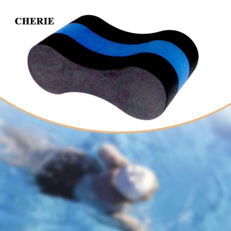 [Cherie] Pull Buoy Swimming Pull Floation Eva Multi Layer Legs และสีดําและสีฟ้า
