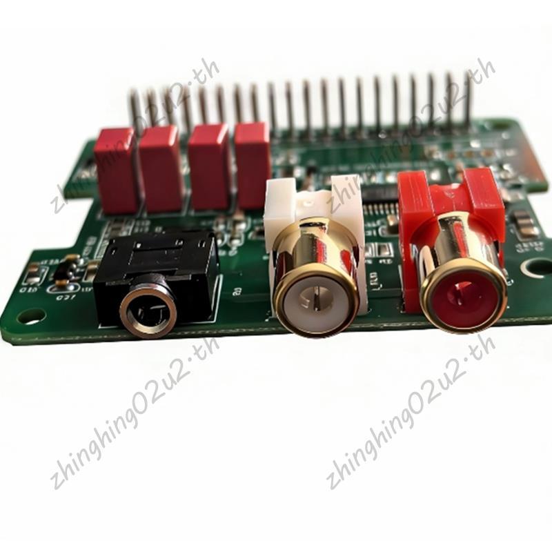 Rpi หมวก HiFi สําหรับ Zero, Zero W, 3B, 3B+, Pi 4 ,Pi 5 พร้อมขั้วต่อ 40 พิน