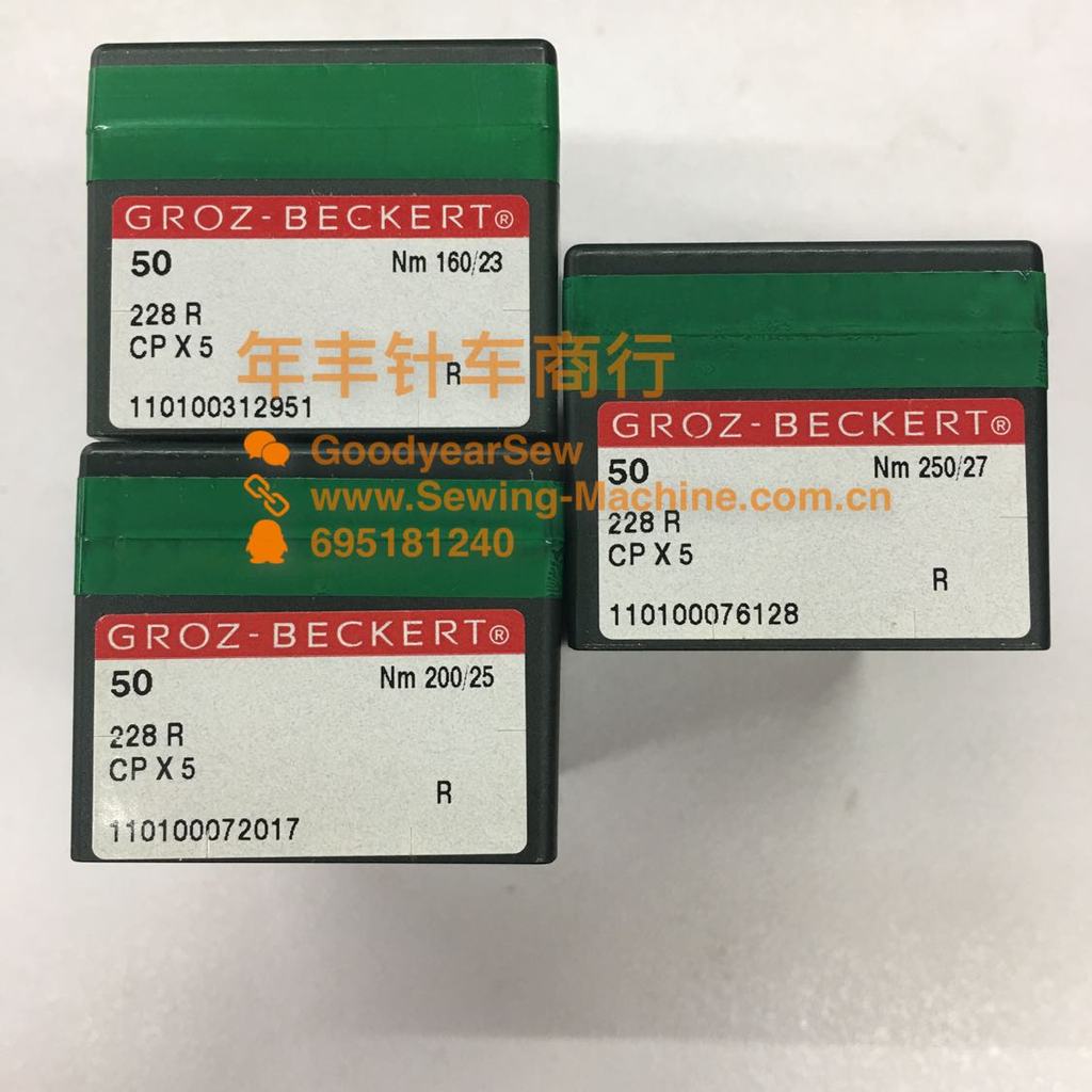 เยอรมัน GB Groz CPx5 เข็มจักรเย็บผ้า, รองเท้า 168 ด้ายด้านในเข็ม CP * 5, 228R CPX6