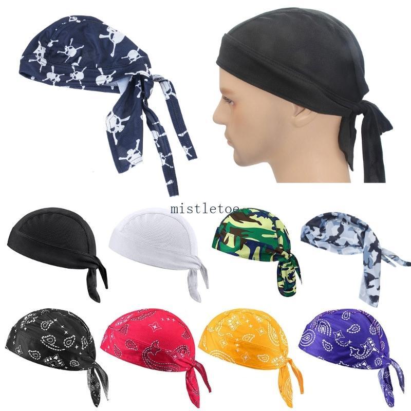 MIS Pirate Bandana Hat Slouchy Hat Turban Headband Hat Breathable Hiphop Headwear