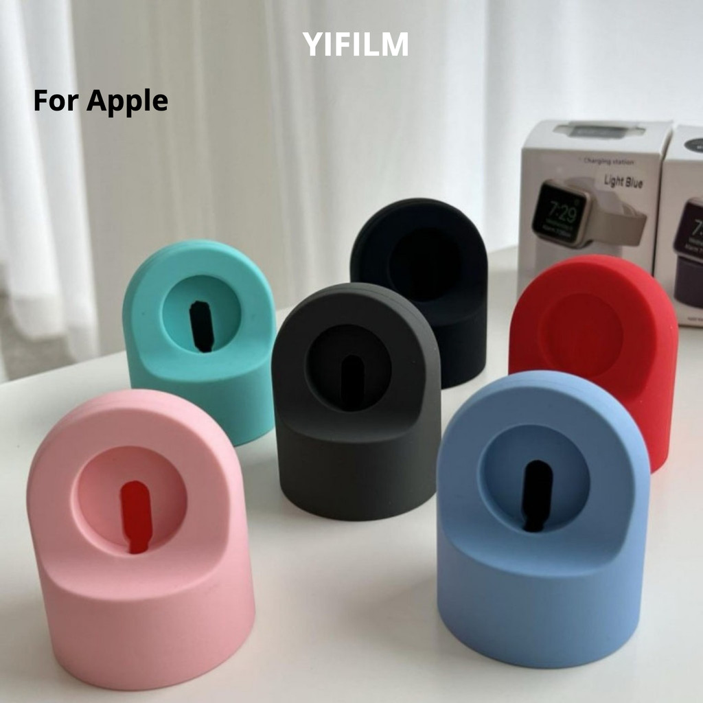 ซิลิโคนกันลื่นแท่นชาร์จขาตั้งสายสําหรับ Apple Watch Series 11 10 9 8 7 SE Ultra