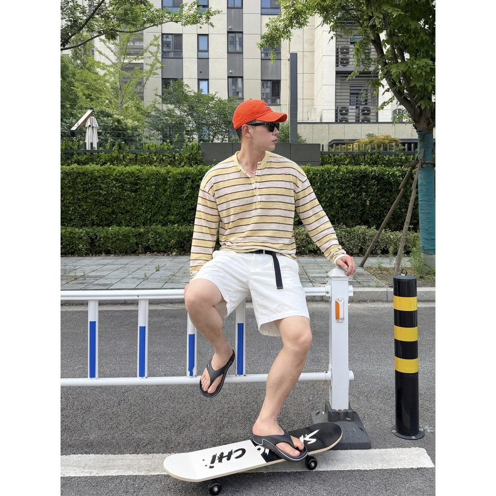 สะดวกสบายและทนทาน ขนาดพลังงานแสงอาทิตย์ schooll รองเท้า ผู้ชาย Flip-Flops ฤดูร้อน Anti-Slip All-Matc