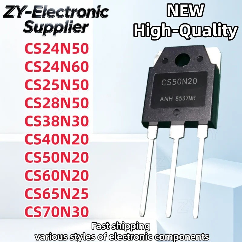 1-5PCS CS24N50 CS24N60 CS25N50 CS28N50 CS38N30 CS40N20 CS50N20 CS60N20 CS65N25 CS70N30 TO-3P ขายส่ง 