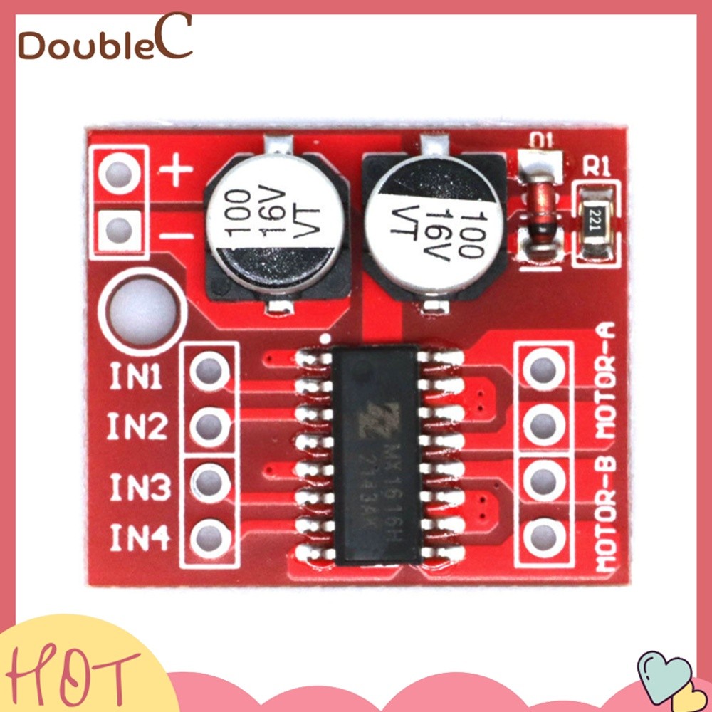 Double C .✿   L298N โมดูลไดร์เวอร์มอเตอร์ DC DC 2V-10V 1.5A โมดูลไดร์เวอร์