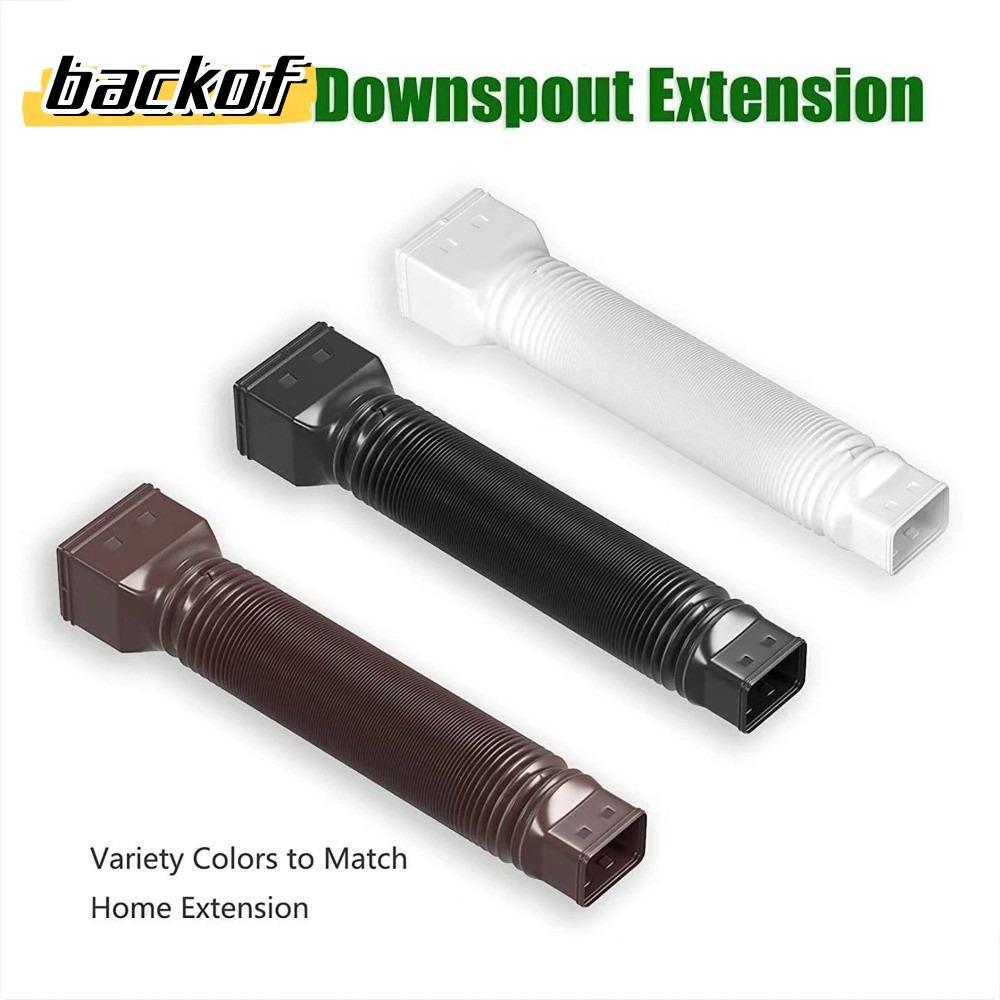 BACKOF Rain Gutter Downspout Extensions,พร้อมสกรูRetractable Drain Downspout Extender,ทนทานปรับ Rain