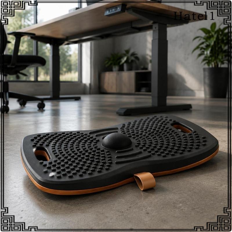 [Hatel] กระดาน Wobble ไม้ลื่น Wobble Balance Board พื้นผิวพื้นผิวตามหลักสรีรศาสตร์