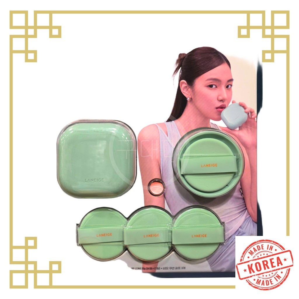 LANEIGE [lanege] Neo Cushion ทราย 23N1 15g x 2 พร้อมพัฟ 3 ชิ้น / รองพื้นคุชชั่นเกาหลี / Buildable Co