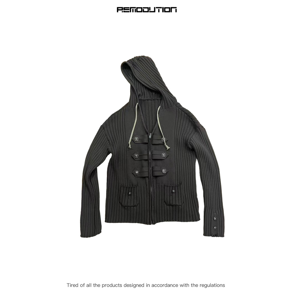 R REMODUTION Napolon Sweater Pit Strip Sweater Daily Commuter