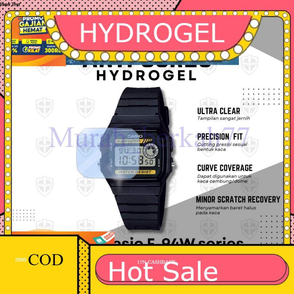 HYDROGEL ไฮโดรเจลป้องกันรอยขีดข่วน Casio F94 F94W F 94