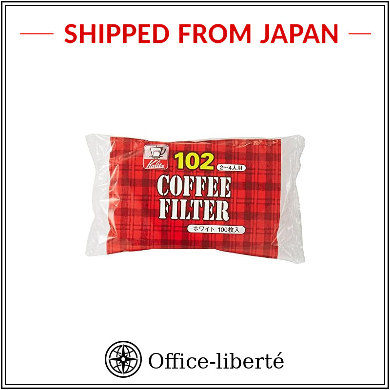 Kalita Coffee Filter White NK102 Paper for 2-4 People, 100 Sheets #13123