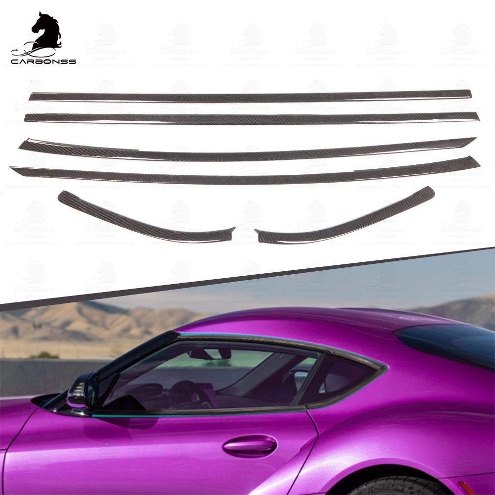 9DYP แถบตกแต่งหน้าต่างคาร์บอนแห้งสําหรับ GR Supra A90 MK5