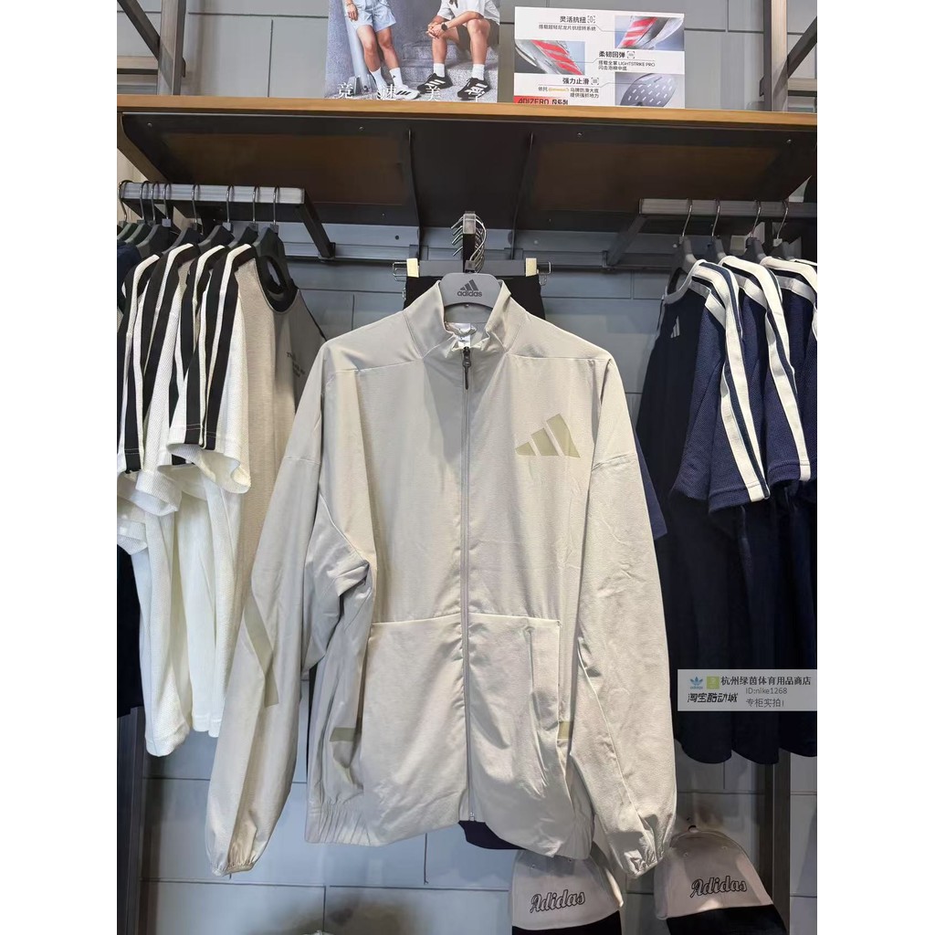 Adidas ของแท้ Adidas ZNE เสื้อแจ็คเก็ตหลวมทอ 2025 ชุดกีฬาฤดูใบไม้ร่วง KE4880 KE4878