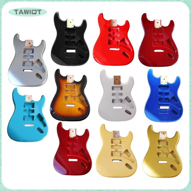 [tawiqt.th] ST กีตาร์ไฟฟ้า Poplar Wood Guitar Kit Replacement ST Unfinished Guitar Barrels Guitar Bo