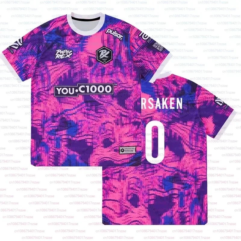 เสื้อยืดแฟชั่น Paper Rex Dinolitch Jersey 2026 Series ยูนิฟอร์มของสโมสรอีสปอร์ต VALORANT PRX เสื้อยื