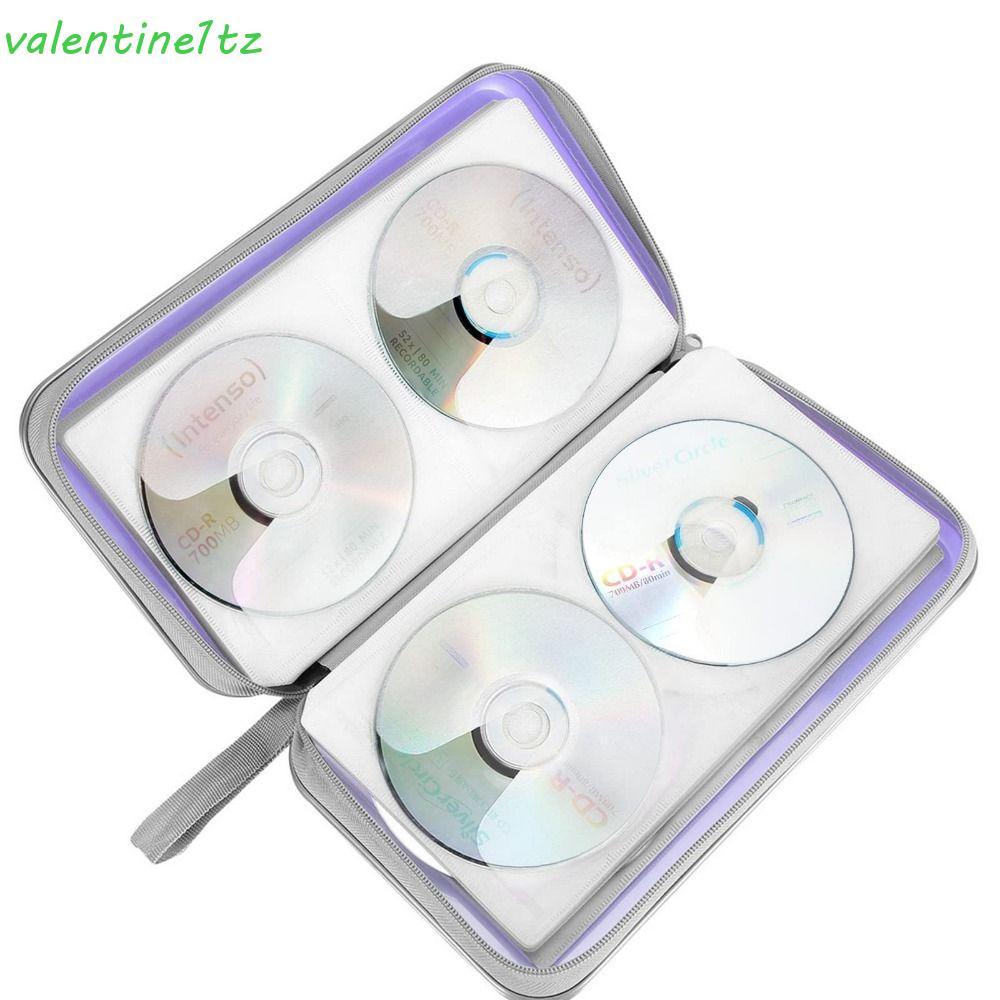 YOGIC CD Case Holder, 80 Capacity Storage DVD Case, CD Storage box Hard Plastic Zipper Portable CD C