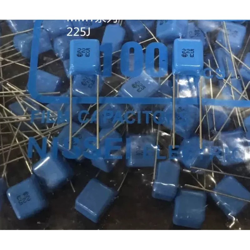 50PCS CBB ตัวเก็บประจุ 225J 50V 63V 100VMMT 225J 2.2uF 63V P7.5MM