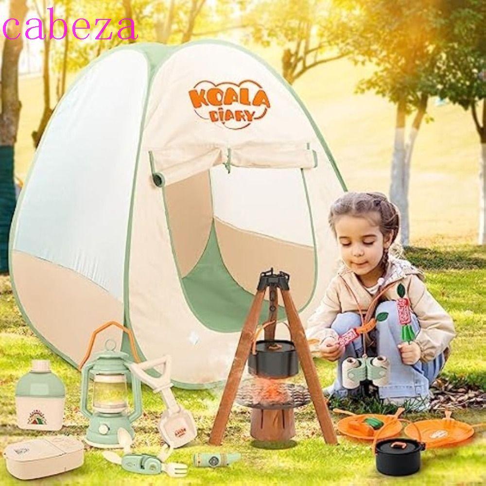 CABEZA เด็กผจญภัยชุดของเล่น,Pop Upเต็นท์รวมBug Catcherกลางแจ้งธรรมชาติสํารวจของเล่น,Campingของเล่นผจ